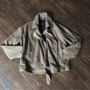 Allsaints suede Dalby biker jacket